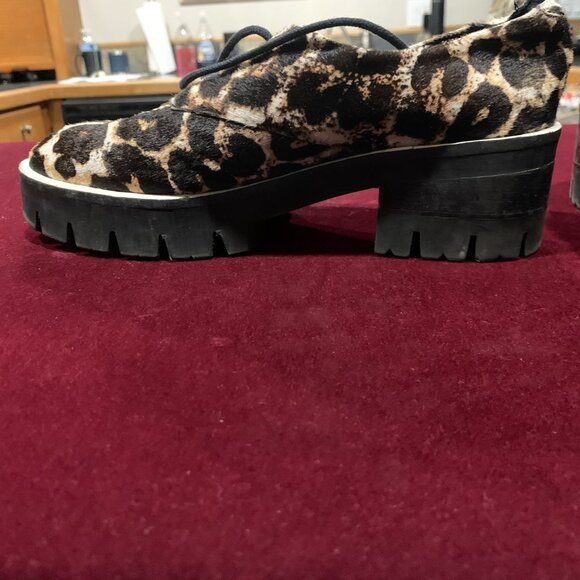 Leopard Platform Tie Ups Sandro Paris - Picture 2 of 6